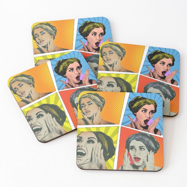 Item preview, Pop art comic lady designed and sold by RecStore.
