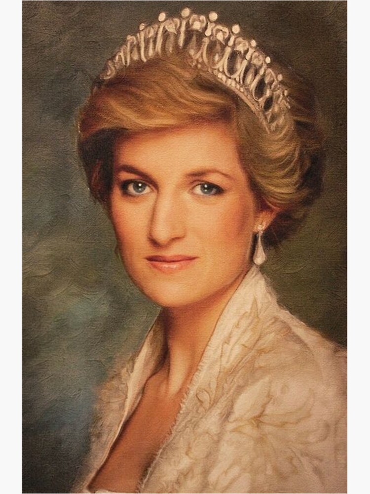 Princess Diana Vintage 90s Princess Di Fashion Sticker for