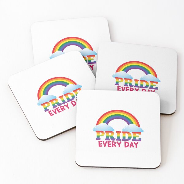 Item preview, 'Pride Every Day' (White) designed and sold by The Button Gal.