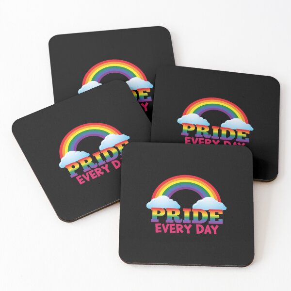 Item preview, 'Pride Every Day' (Black) designed and sold by The Button Gal.