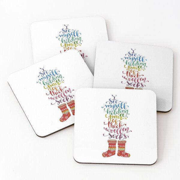 Aperçu de l'œuvre Chaussettes épaisses en laine Citation de Dumbledore créée et vendue par KhadijaFakhri.