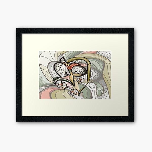 Organic futuristic creation. Framed Art Print