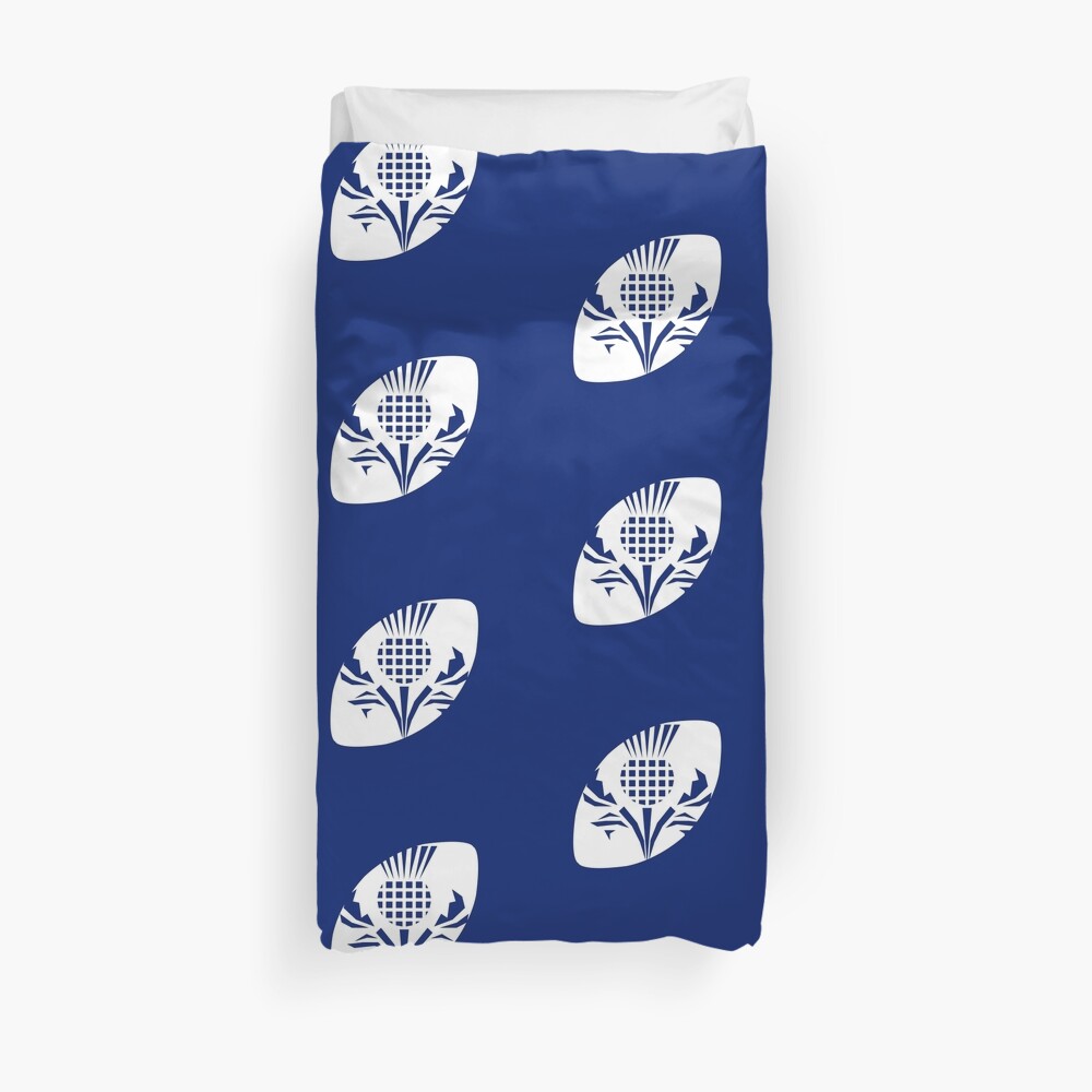 "Rugby Scotland" Duvet Cover by fimbisdesigns Redbubble