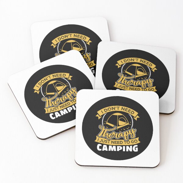 Item preview, I don't need therapy, I just need to go camping designed and sold by Unaiza Khalid.