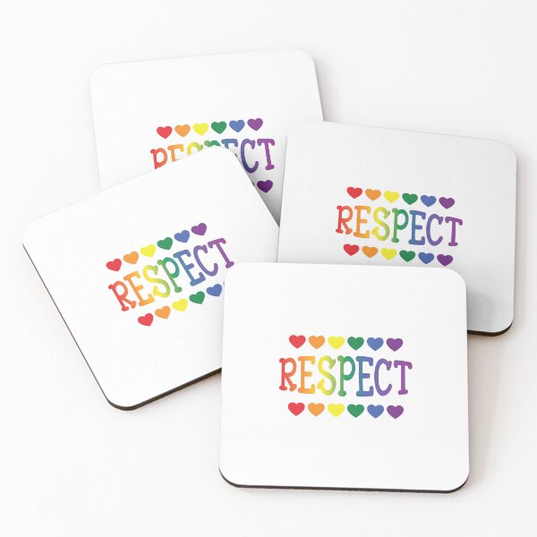 Item preview, 'Respect' (White) designed and sold by The Button Gal.