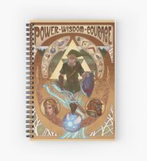 Art Nouveau Legend of Zelda Spiral Notebook