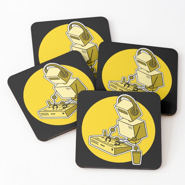 Item preview, Robot Musician Playing 909 Drum Machine designed and sold by AtomicMalibu.