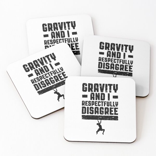 Item preview, Gravity And I Respectfully Disagree Bouldering Climber Boy designed and sold by GrandeDuc.