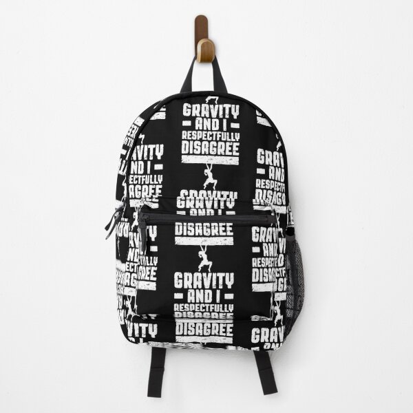 Item preview, Gravity And I Respectfully Disagree Bouldering Climber Girl designed and sold by GrandeDuc.