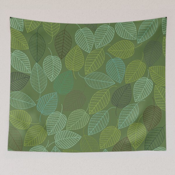 Item preview, LEAVES ENSEMBLE KALE & PASTEL designed and sold by Pia Schneider.