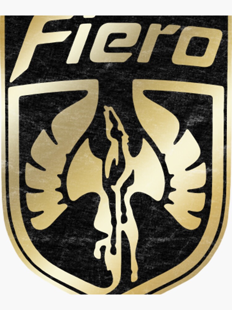 "Fiero Phone CaseGold Pontiac Fiero Logo Phone Case" Sticker for Sale ...