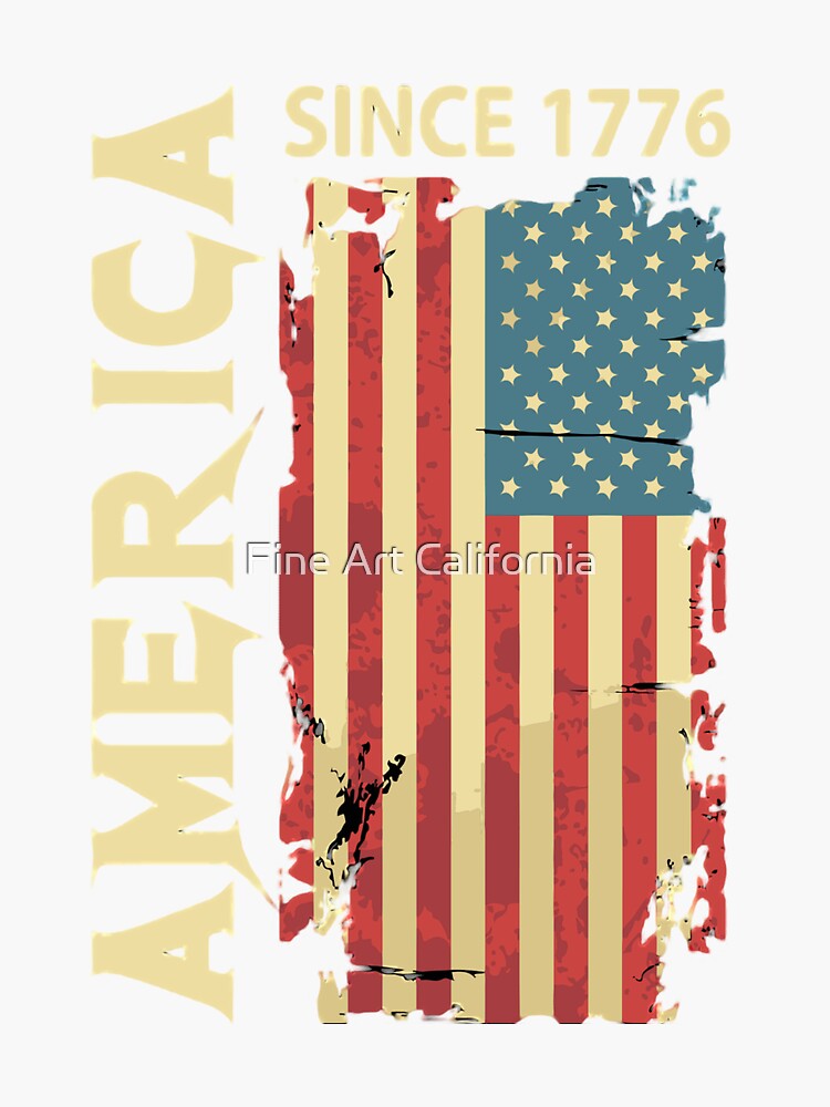 "America Since 1776" Sticker for Sale by sourav1993 | Redbubble