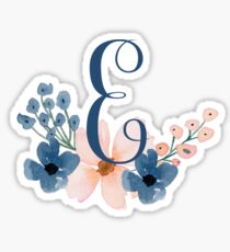 Monogram E Sticker
