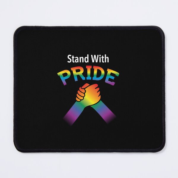 Item preview, 'Stand With Pride' (Black) designed and sold by The Button Gal.