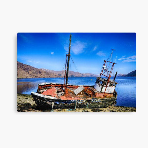 Wreck at Ardgour Corran Scotland Canvas Print