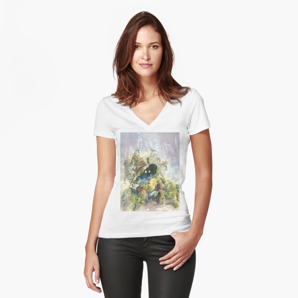 Item preview, Fitted V-Neck T-Shirt designed and sold by FranGSal.