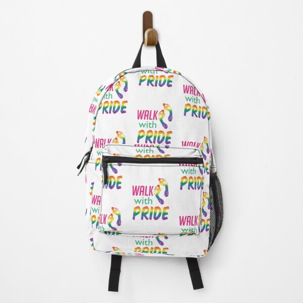 Item preview, 'Walk With Pride' (White) designed and sold by The Button Gal.