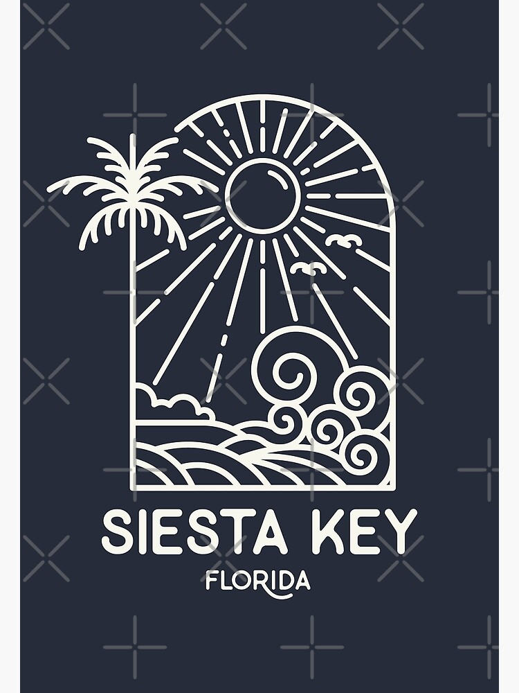 Siesta Key Florida Summer Poster For Sale By Positivpea Redbubble