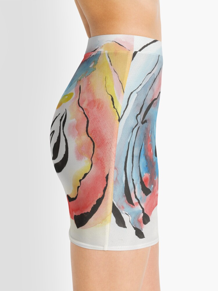 Alternate view of grow up watercolor painting Mini Skirt