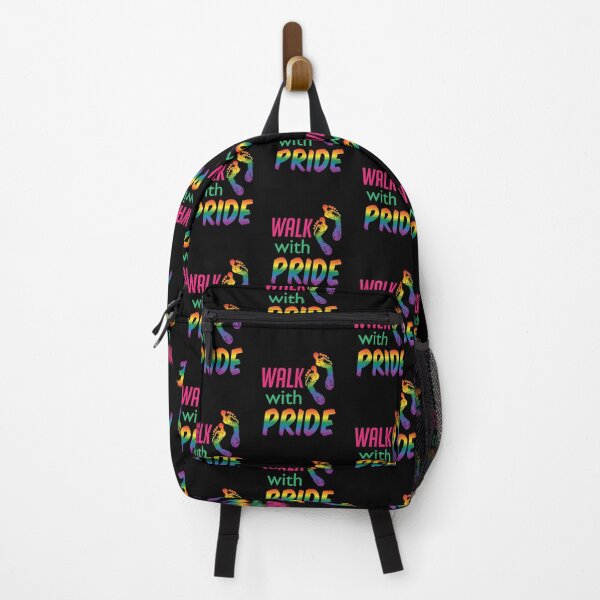 Item preview, 'Walk With Pride' (Black) designed and sold by The Button Gal.