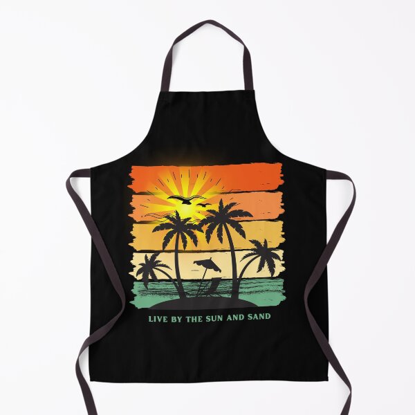Item preview, Live by the sun and sand-classic retro sunset vibe quotes designed and sold by Yugster24.