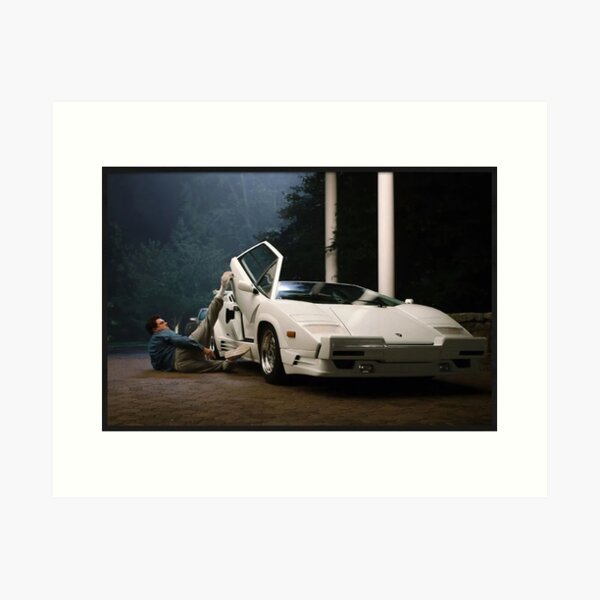 Wolf der Wall Street Lambo-Film Kunstdruck