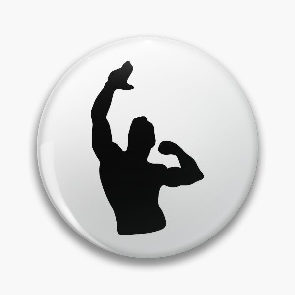 Item preview, Zyzz Pose Black Silhouette designed and sold by designsbyted.