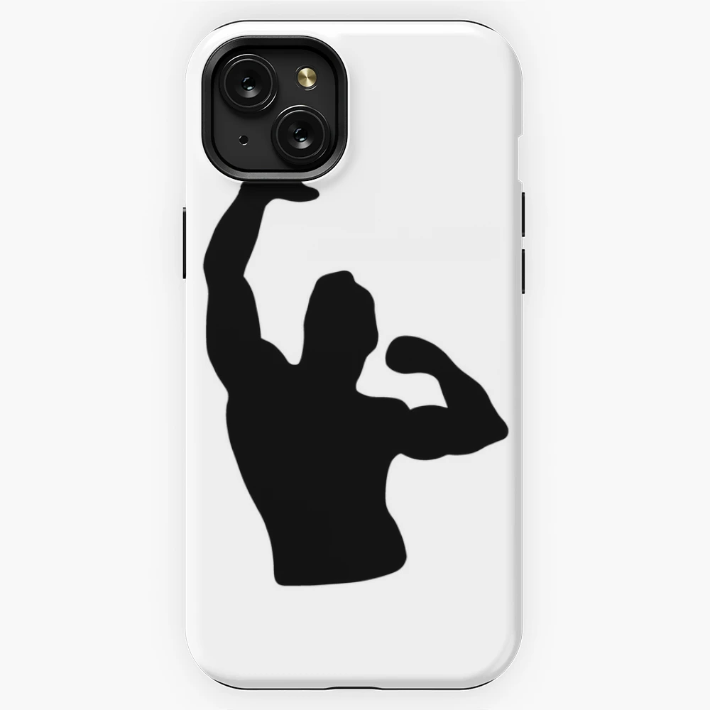 Funda de iPhone for Sale con la obra «Zyzz Pose silueta negra» de  designsbyted | Redbubble