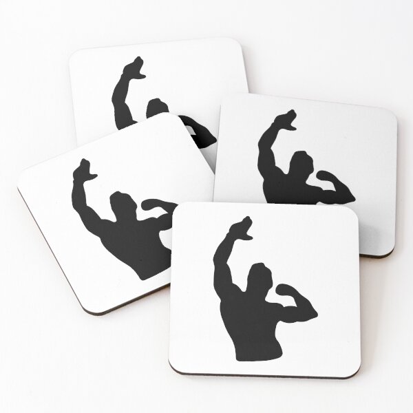 Artikelvorschau, Zyzz Pose Schwarze Silhouette entworfen und verkauft von designsbyted.
