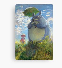With a Parasol Canvas Print