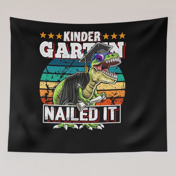 Item preview, KINDERGARTEN DINOSAUR GRADUATION RETRO VINTAGE GIFT FOR BOYS designed and sold by sobriowslen.