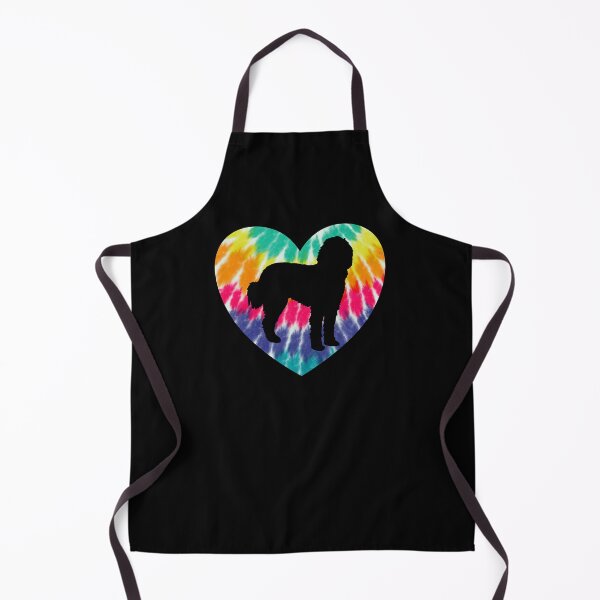 Item preview, Aussiepoo Dog Heart With Tie Dye Print For Aussiedoodle Dog Mom designed and sold by JokeGysen.