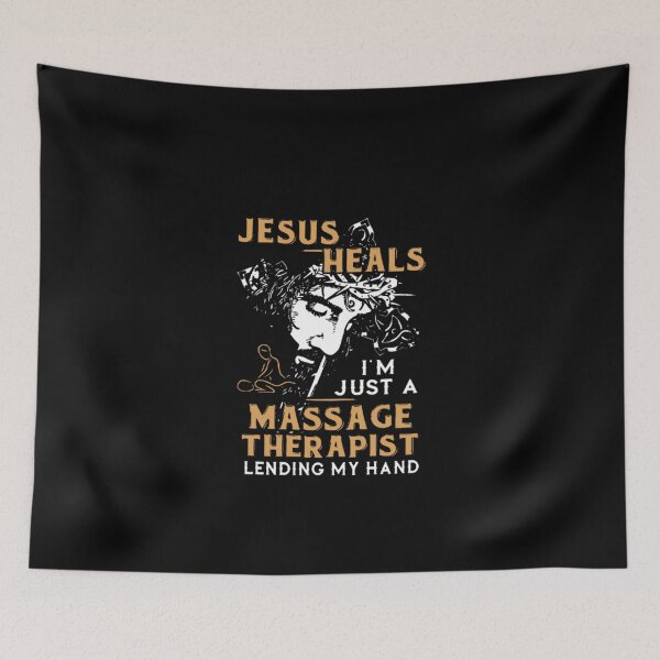 Item preview, Jesus Heals I'm Just A Massage Therapist designed and sold by aryagiri.