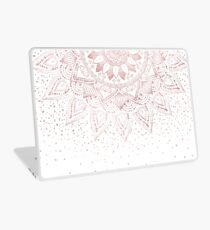 Elegant rose gold mandala confetti design Laptop Skin