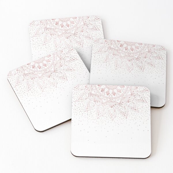 Item preview, Elegant Rose Gold Dots Mandala designed and sold by InovArtS.