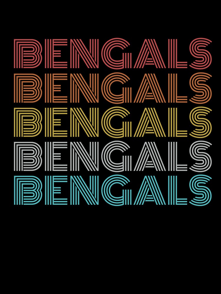 Retro Vintage Bengals' Kids T-Shirt for Sale by TangGangfd