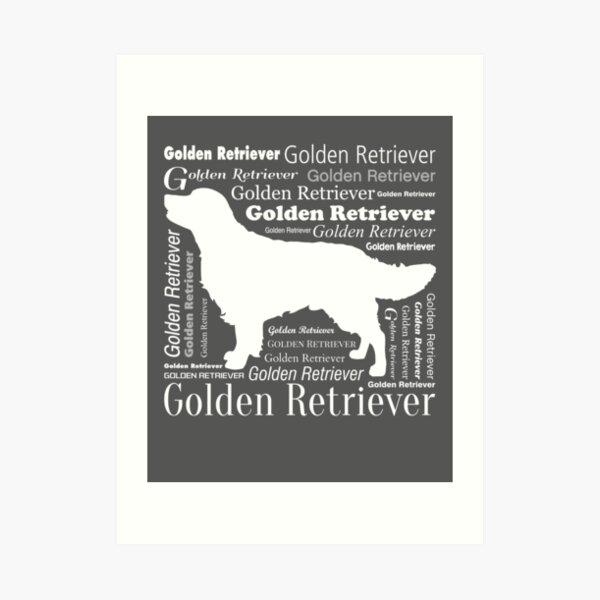Golden Retriever Kunstdruck
