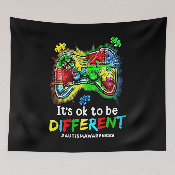 Item preview, It's Ok To Be Different Autism Awareness Autism Gift Game Autism Awareness Month Day designed and sold by HaaChris-Artis.