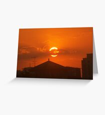 Chinese Sunset Greeting Card