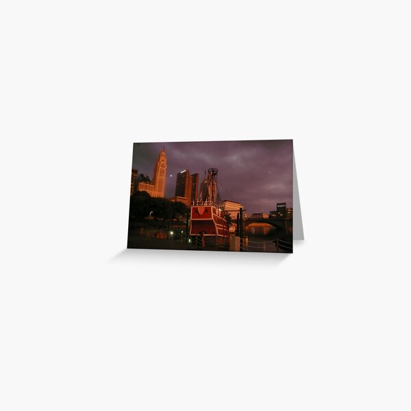 Night Vision City Style Greeting Card
