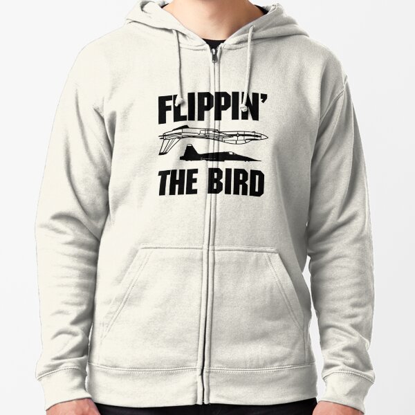 Flippin the Bird   Zipped Hoodie