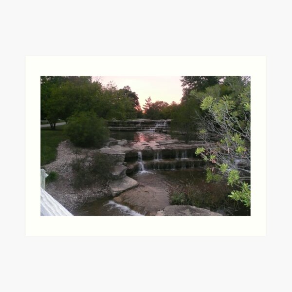 Waterfalls of the Western Sun Art Print