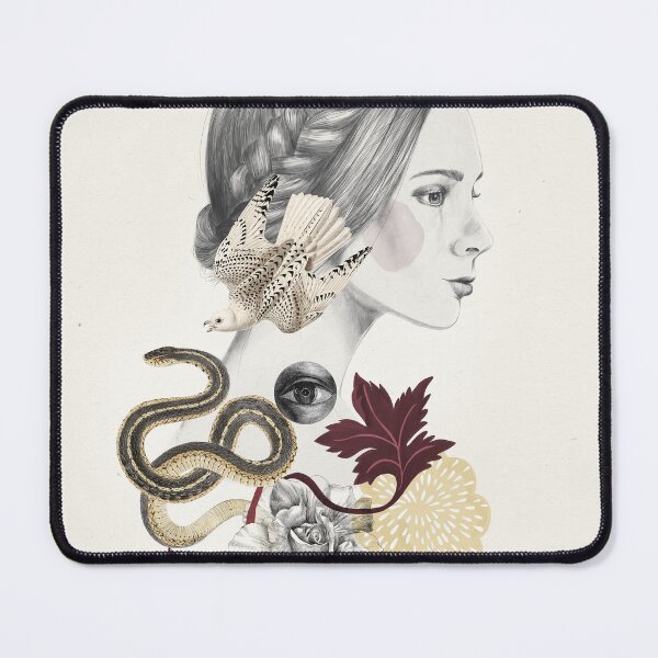 Item preview, Girl with snake portrait designed and sold by printlove.