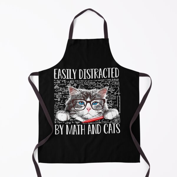 Item preview, CAT EASILY DISTRACTED BY MATH AND CATS MATH LOVER MEN WOMEN designed and sold by sobriowslen.