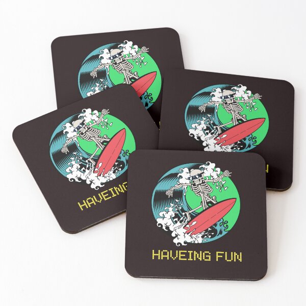 Item preview, "having fun"surfing skeleton designed and sold by ydsdesigns.