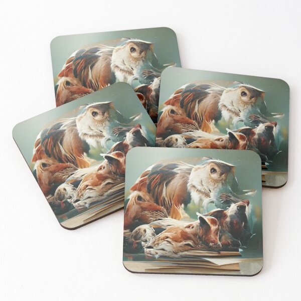 Item preview, animal illustration prints designed and sold by kharamoot.