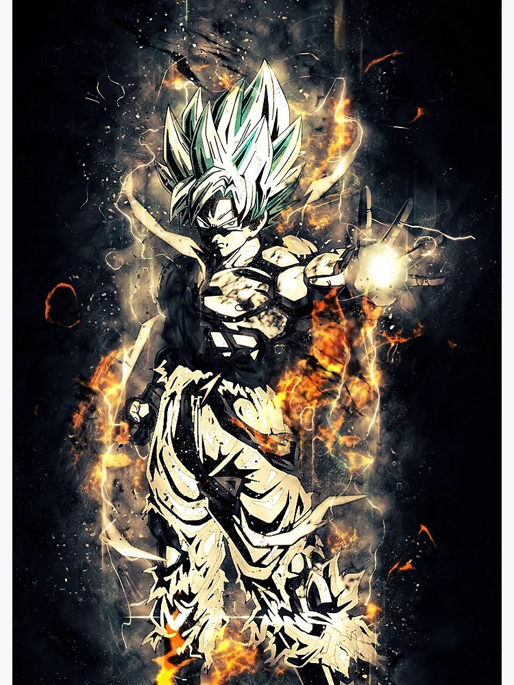 Goku super saiyan instinct wall poster REDCLOUD Paper Print