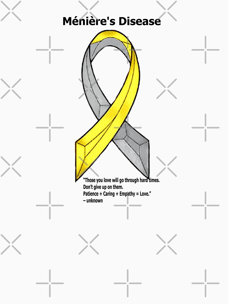 "Ménière's Disease Ribbon and Quote" Pullover Hoodie by ChadKroll