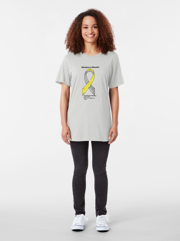 "Ménière's Disease Ribbon and Quote" Tshirt by ChadKroll Redbubble