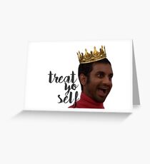 Tarjeta de felicitación tratar yo mismo tom haverford